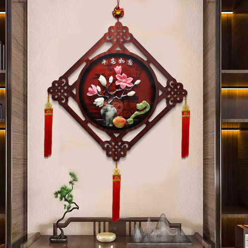 入户玄光装饰画挂件中式客厅沙发背景墙挂画走廊过道正对门餐厅画