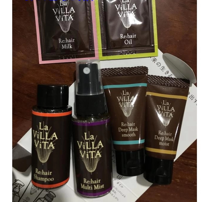 日本委托代买纯发洗护la villa vita旅行套装纯发旅行6件套