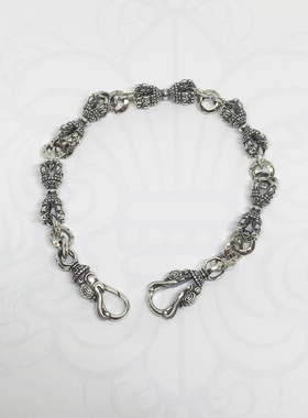 925银复古藏式金刚杵手链