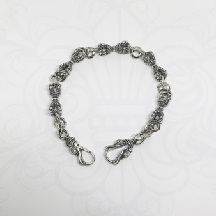 925银复古手链男女金刚杵时尚2026新款潮牌民族风个性潮流藏式风