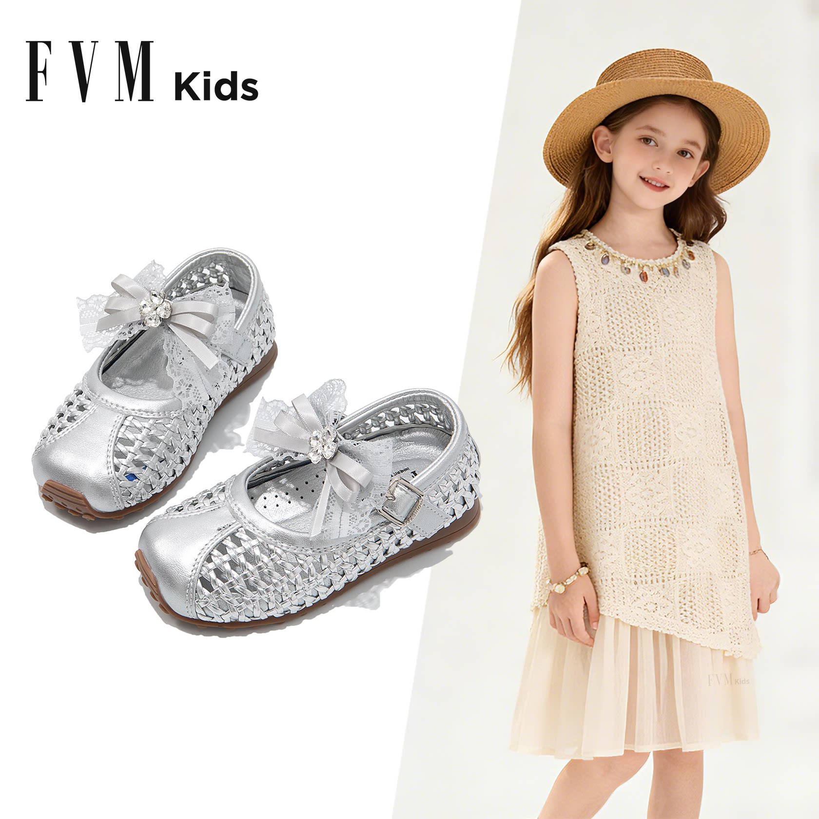 女童鞋子儿童公主包头凉鞋2026新款夏季夏款大童洋气女孩软底