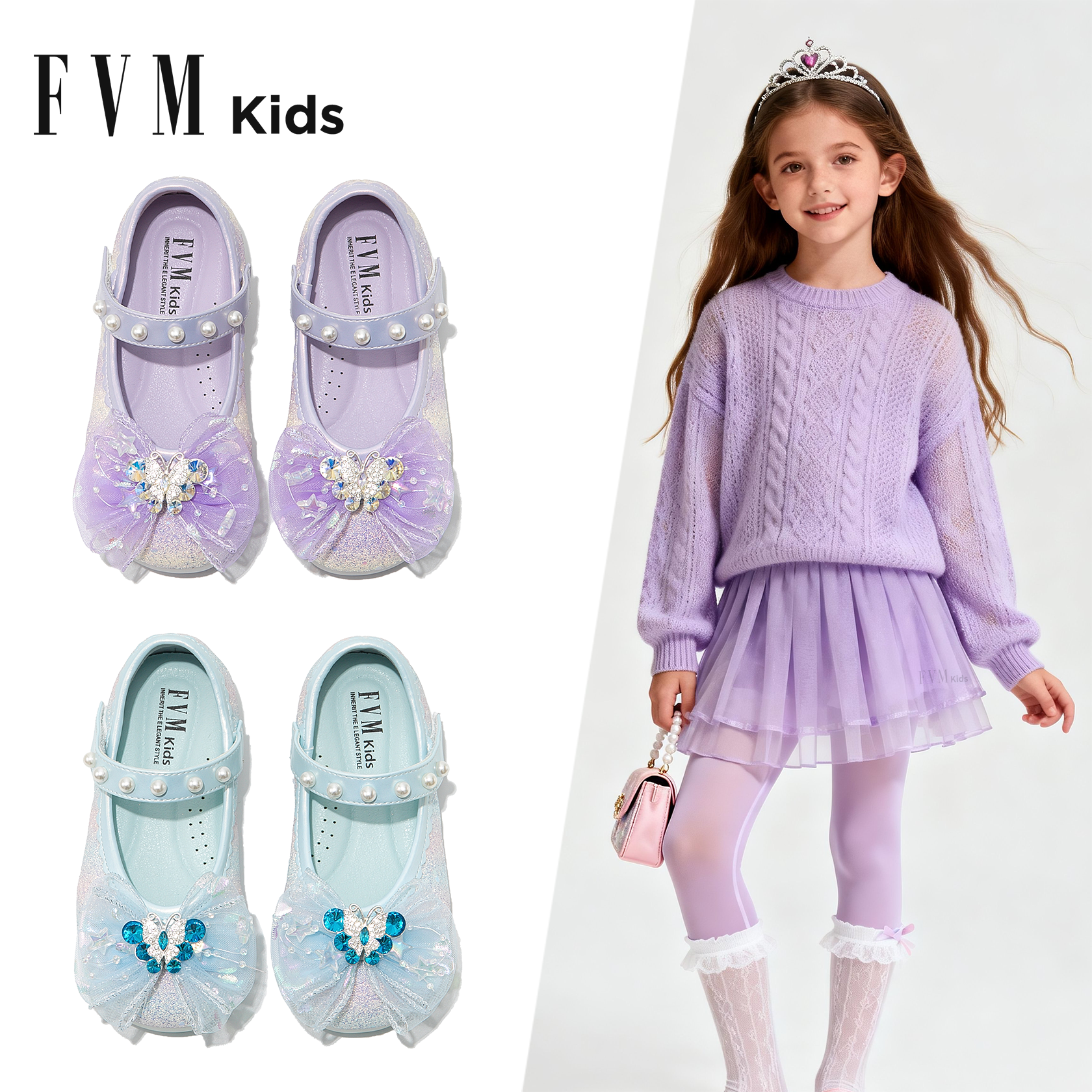 FVM女童鞋子儿童公主水晶小皮鞋2026新款春季软底艾莎小女孩单鞋,童鞋/婴儿鞋/亲子鞋,水晶/水钻鞋,淘宝优惠券,粉丝福利购,淘宝优惠卷