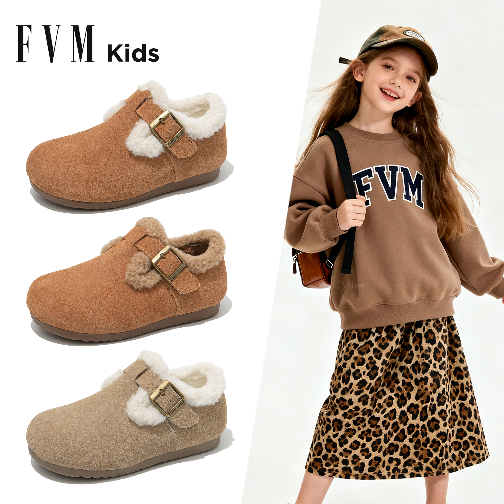 女童加绒加厚二棉鞋雪地棉鞋