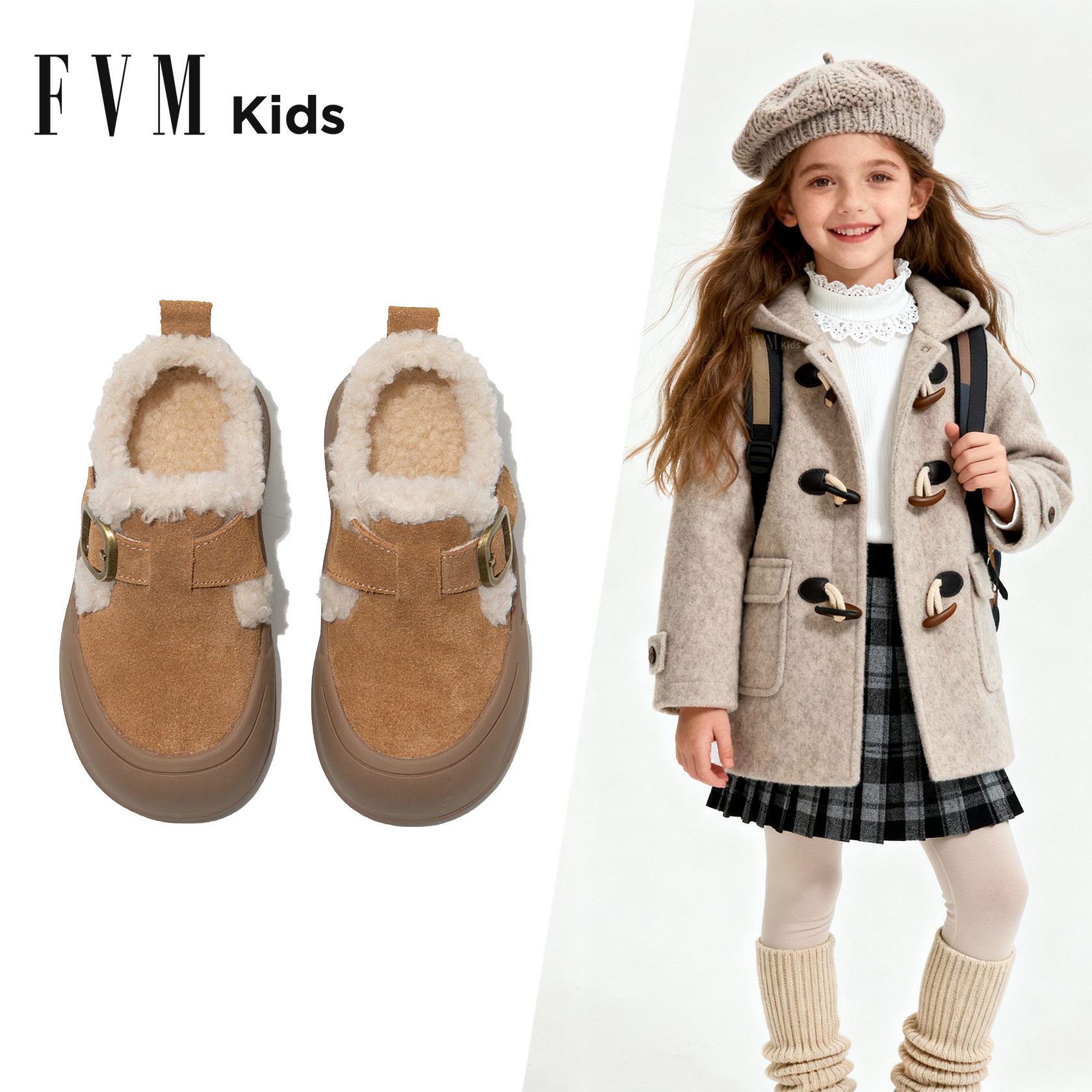 FVM女童勃肯鞋2025冬季新款