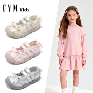 女童鞋子儿童德训运动板鞋2026新款春季大童春夏芭蕾休闲网面透气