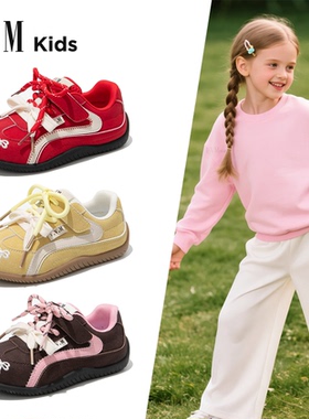 女童二棉鞋子儿童运动德训板鞋2025新款冬季女孩宝宝加绒冬鞋休闲