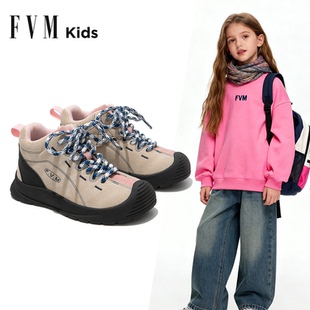 女童鞋子儿童粉色运动鞋2025新款秋冬季老爹女孩轻便户外登山休闲