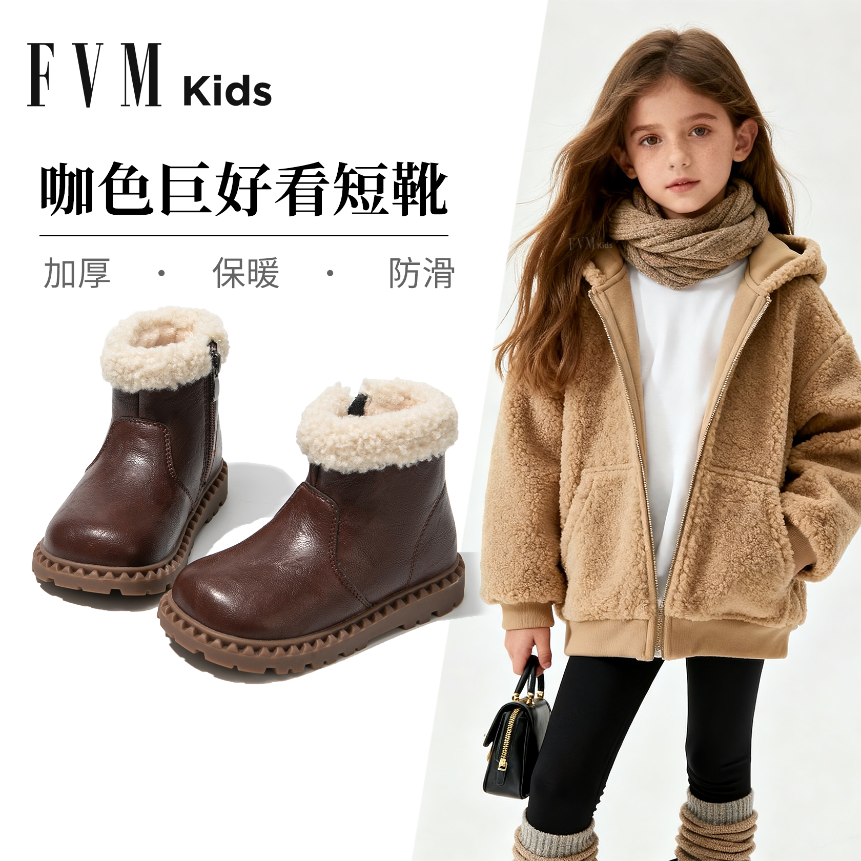 【加绒加厚】【咖色巨好看皮靴】