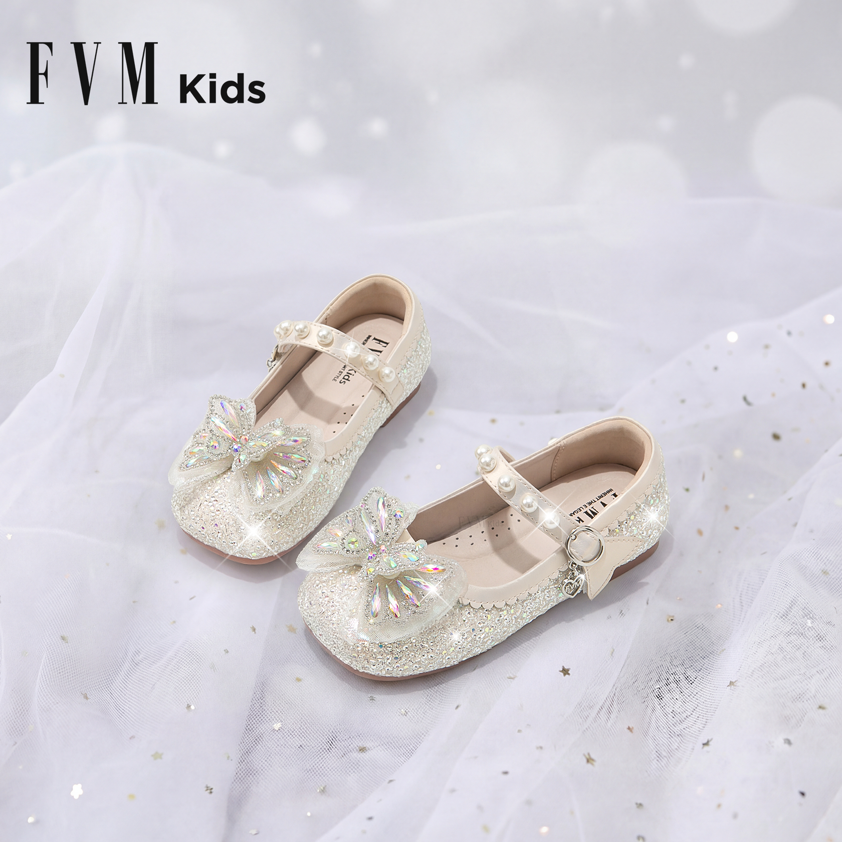FVM女童鞋子儿童小公主水晶鞋2026新款春季皮鞋大童艾莎银色单鞋,童鞋/婴儿鞋/亲子鞋,水晶/水钻鞋,淘宝优惠券,粉丝福利购,淘宝优惠卷