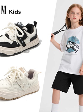 FVM女童鞋子儿童运动板鞋2025夏春秋季新款小白宝宝透气女孩大童