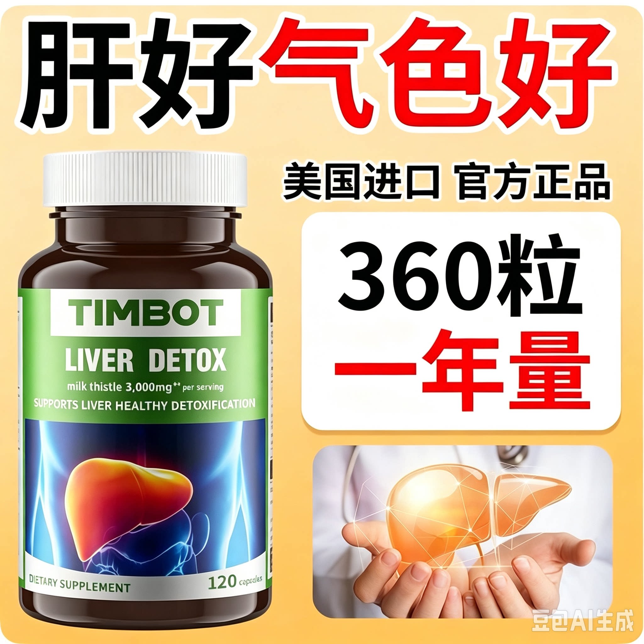 奶蓟草护旰片120粒官方正品图片
