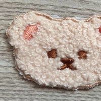 Бежевый, с медвежатами