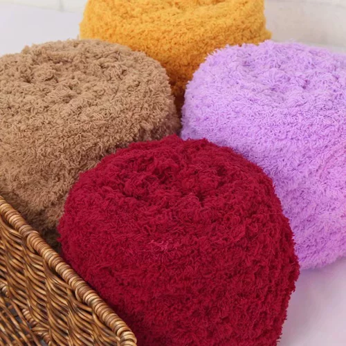 Коралловый мягкий клубок пряжи, плетеный шарф ручной работы, одеяло, подушка, DIY