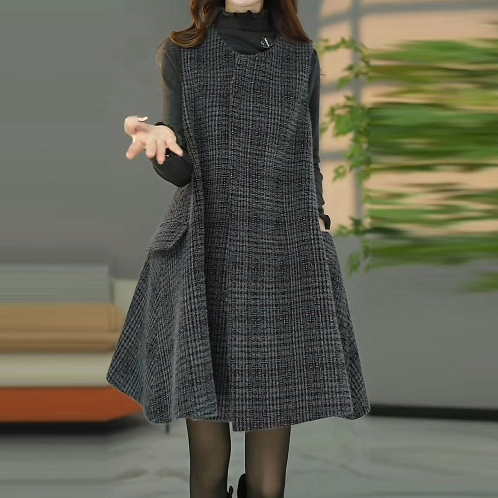 时尚高级感贵妃绒马甲女2025年秋冬季休闲显瘦减龄遮肉中长款外套