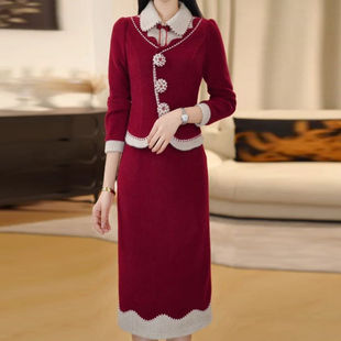 裙2025春秋新款 套装 女士气质休闲减龄显瘦两件套裙子 洋气长袖 时尚