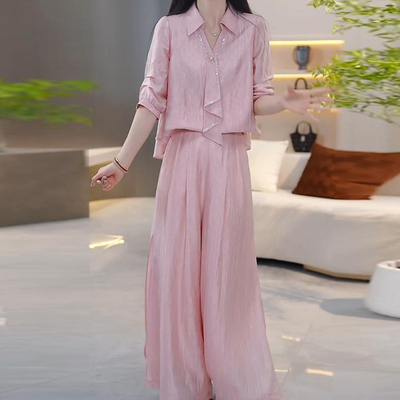 气质小个子宽松减龄两件套装裙子