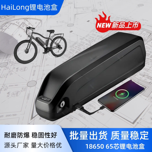 电动车锂电池48v12AH改装助力车出口海龙款电池盒 2型款36伏电瓶