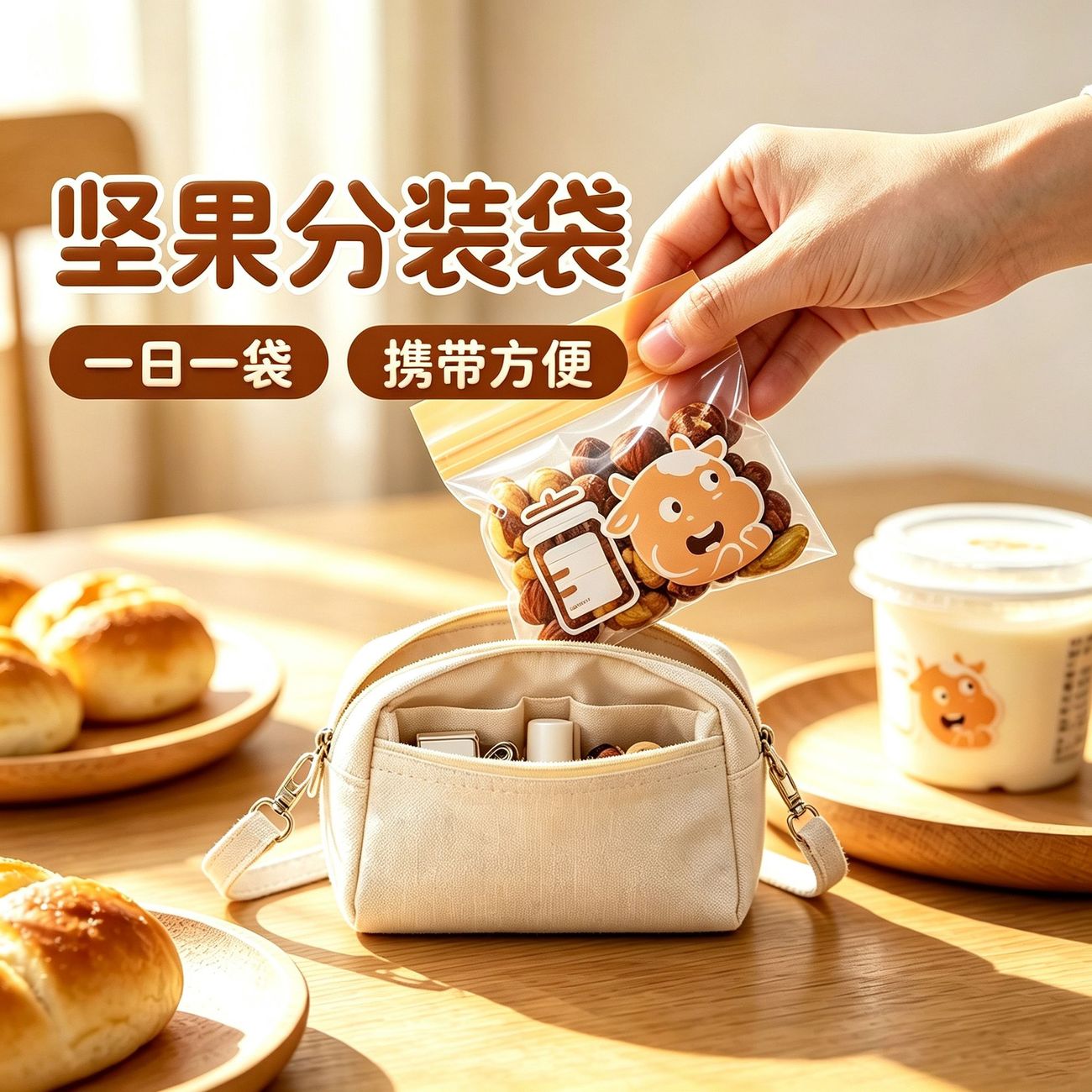 迷你食品级抗菌密封零食袋