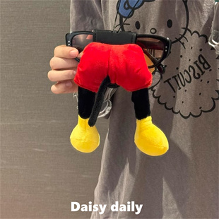 卡通米奇墨镜挂绳眼镜夹挂链挂脖防摔防丢夏天太阳镜收纳便携户外