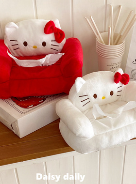 创意猫咪纸巾盒2025新款家用客厅桌面纸巾收纳盒卡通车载抽纸盒