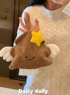 创意纸巾袋车载悬挂式纸巾收纳袋可爱便便卧室卫生间抽纸盒收纳袋