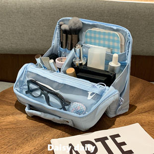 立式化妆包多功能分区收纳包女大容量化妆品收纳袋旅行便携洗漱包