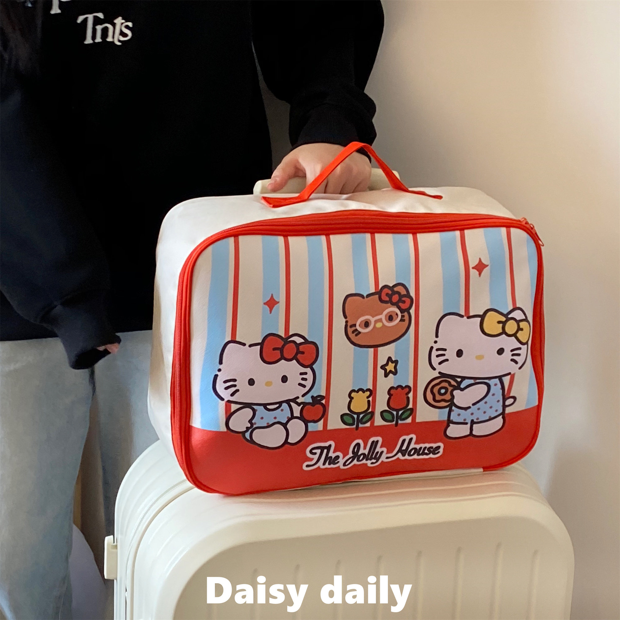 可爱卡通旅行包手提包女大容量轻便行李箱加包拉杆短途便携收纳包,收纳整理,其他收纳袋,淘宝优惠券,粉丝福利购,淘宝优惠卷
