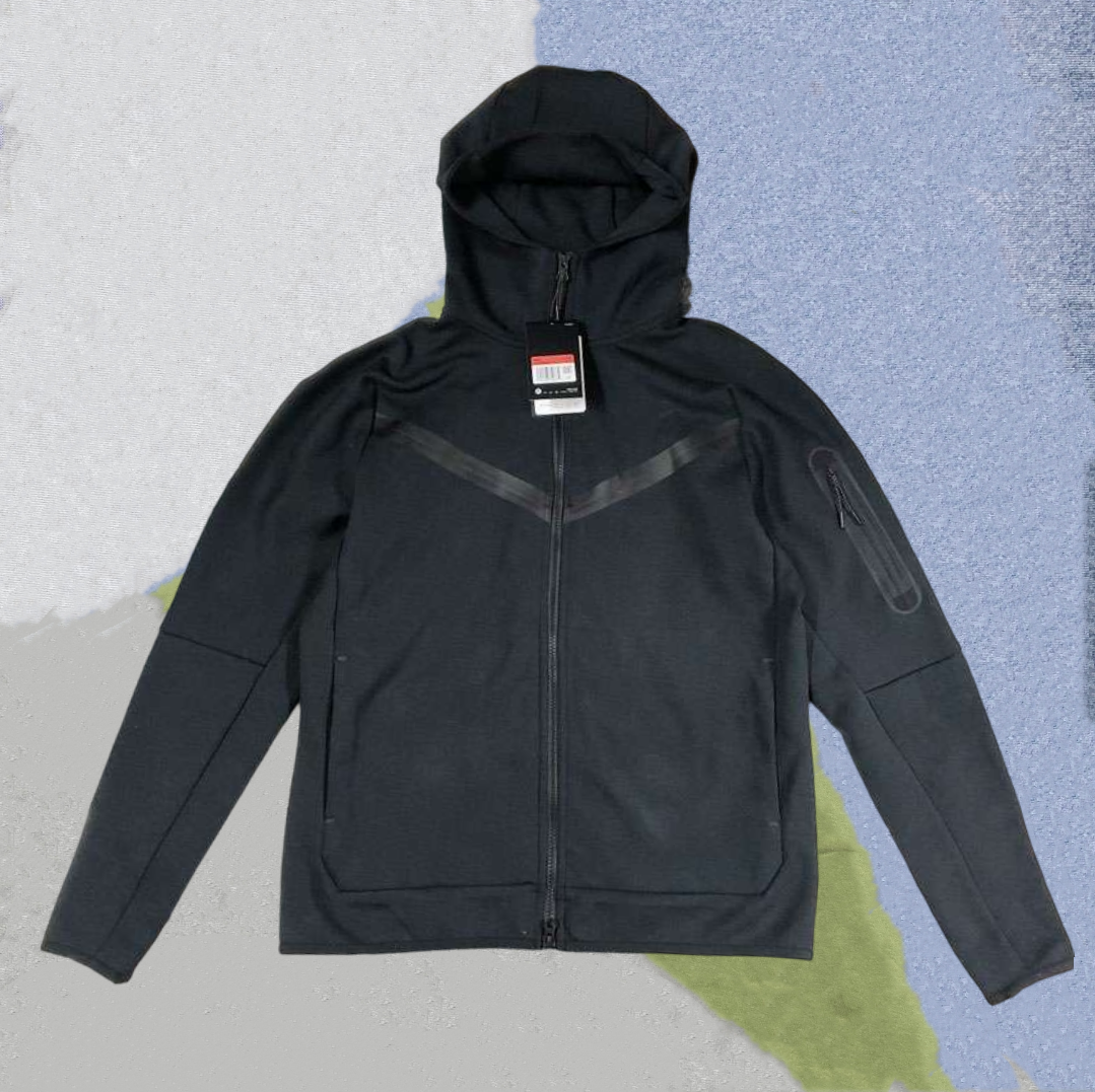 thumbnail for Cross-Border Men's Jacket Spring and Autumn New Air Layer Cotton Knitted Hooded Zipper Shirt Sports Casual Jacket