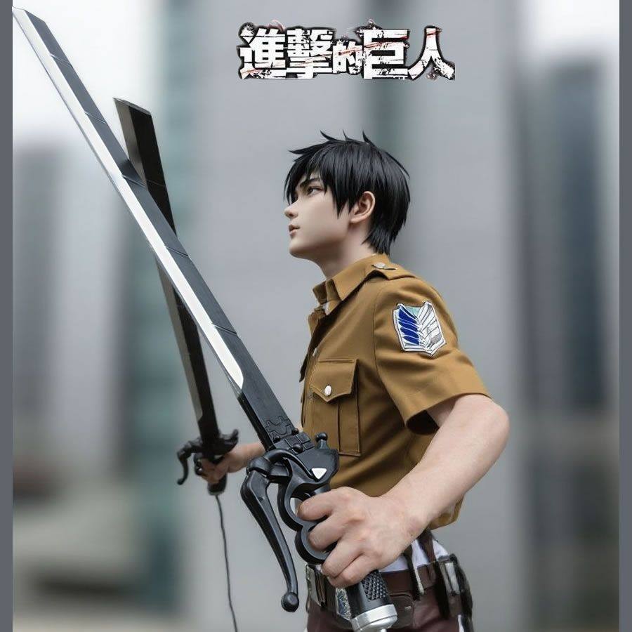 进击的巨人艾伦三笠道具剑武器图片