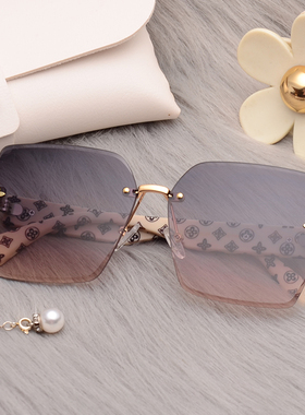 防晒无框韩版女士太阳镜
