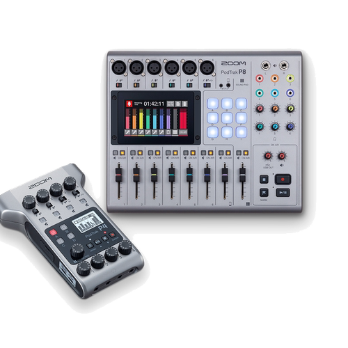 ZOOM PodTrak P4next 播客控制台直播录音手机K歌