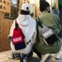 Ins siêu lửa thẻ hip hop màu túi ngực nam vai Messenger Túi sinh viên Hàn Quốc vải giản dị túi nữ - Túi của con người túi xách đeo chéo