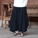 黑暗风百搭无刺绣大码风2025不规则裙裤九分裤A872-1p60，商品下架区，钱塘7008(原4008)