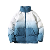 J196渐变撞色2色2020冬装爆款日系大码立领棉衣棉服P120，男装棉衣，钱塘7008(原4008)