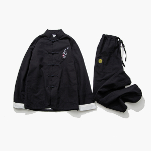 F01中国风2021秋冬 上善若水 盘扣 汉服套装P95图片