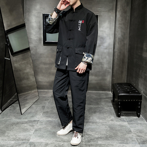 风立体口袋2026春款盘扣汉服套装特价A706-P70,男童穿搭汉服图片