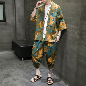 A3003*大码2021中国风 夏季 沙滩度假 开衫套装 汉服套装p80图片