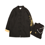 A792特价中国风2021春手臂刺绣民族男款套装P70，男装民族服装，钱塘7008(原4008)