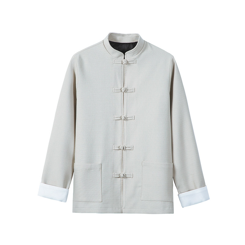 2026春仿麻竹节抗皱新中式婚礼唐装汉服夹克A651-P105,男装夹克,钱塘7008(原4008)