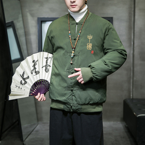 新2025冬款羽绒棉衣 大码男 风 盘扣棉衣棉服外套A7105-P118图片