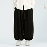 灯芯绒2色新款百搭秋冬2025宽松版哈伦灯笼裤子A3308-p68，男装休闲裤，钱塘7008(原4008)