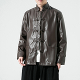 皮衣风2025春秋冬水洗PU皮衣外套A855*P90，男装皮衣，钱塘7008(原4008)
