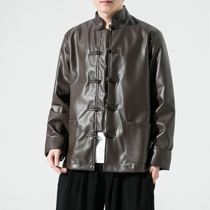 皮衣 风2025春秋冬 水洗PU皮衣外套A855*P90,男装皮衣,钱塘7008(原4008)