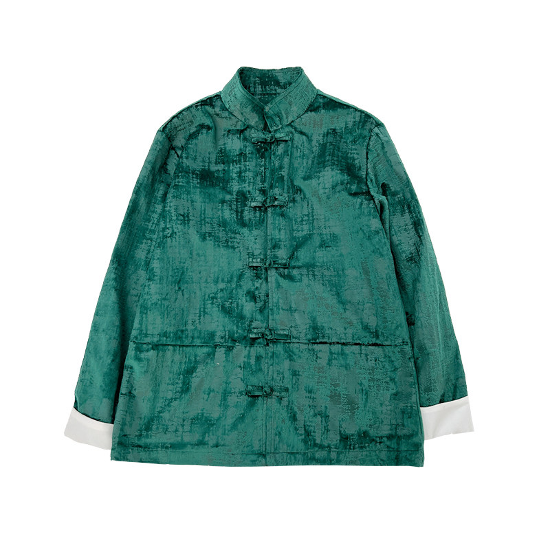 2026春款风提花平绒伴郎服盘扣汉服特价A7110*P70,男装民族服装,钱塘7008(原4008)