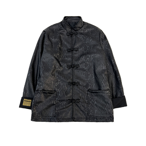 风2026春  唐装蛇皮提花 麂皮绒汉服A7108* P90图片
