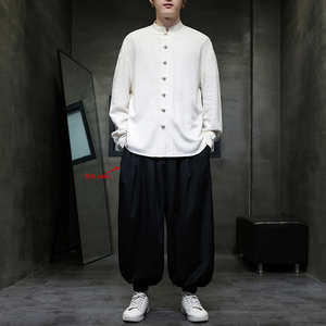 百搭有货 2026春 棉麻 风  打底2026春 长袖汉服衬衫A619*P70图片