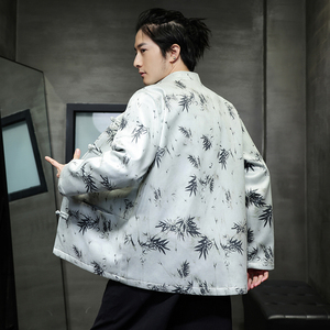 2026春 新中式  麂皮绒 竹子 唐装汉服夹克 外套A658-P105图片