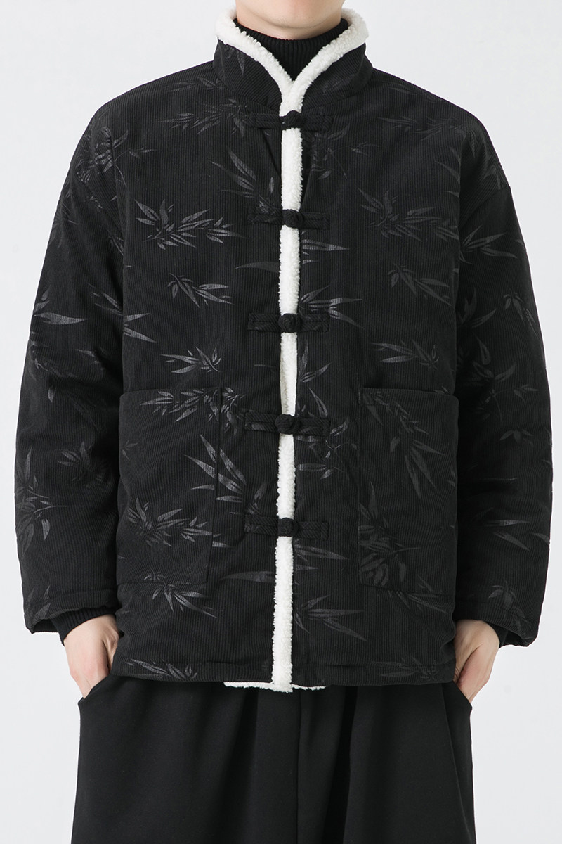 冬2025灯芯绒新中式唐装棉衣加厚汉服棉袄外套A228-P140,男装棉衣,钱塘7008(原4008)