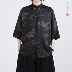 夏季新品2026 风 汉服短袖衬衫/衬衣A675-p65图片