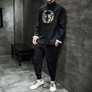 2026春 新大码风 棉麻盘扣 汉服套装A780*p100图片